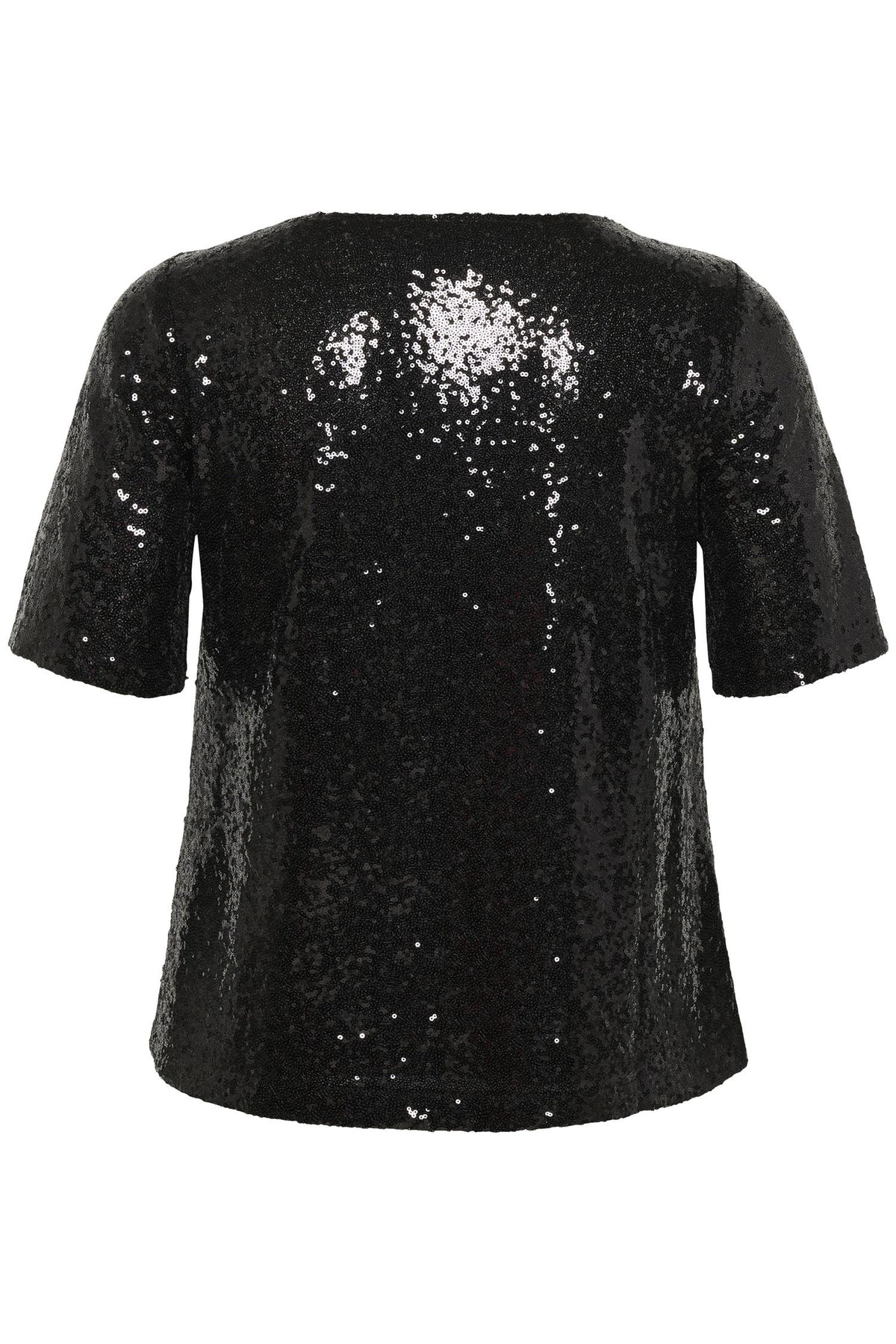 KCmirana Sequin Blouse Black Deep