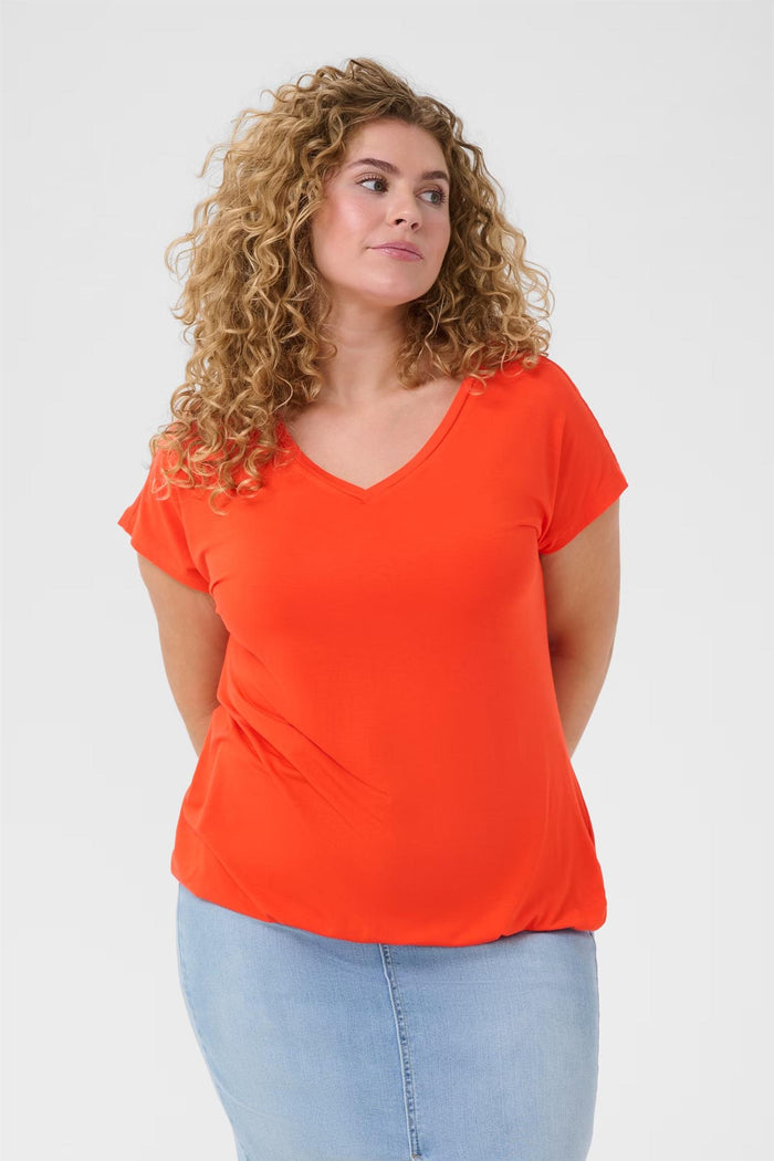 KCjena V-Neck T-shirt Grenadine