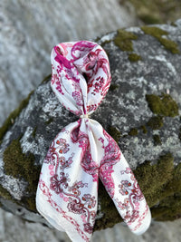 Skjerf lite silkemix rosa