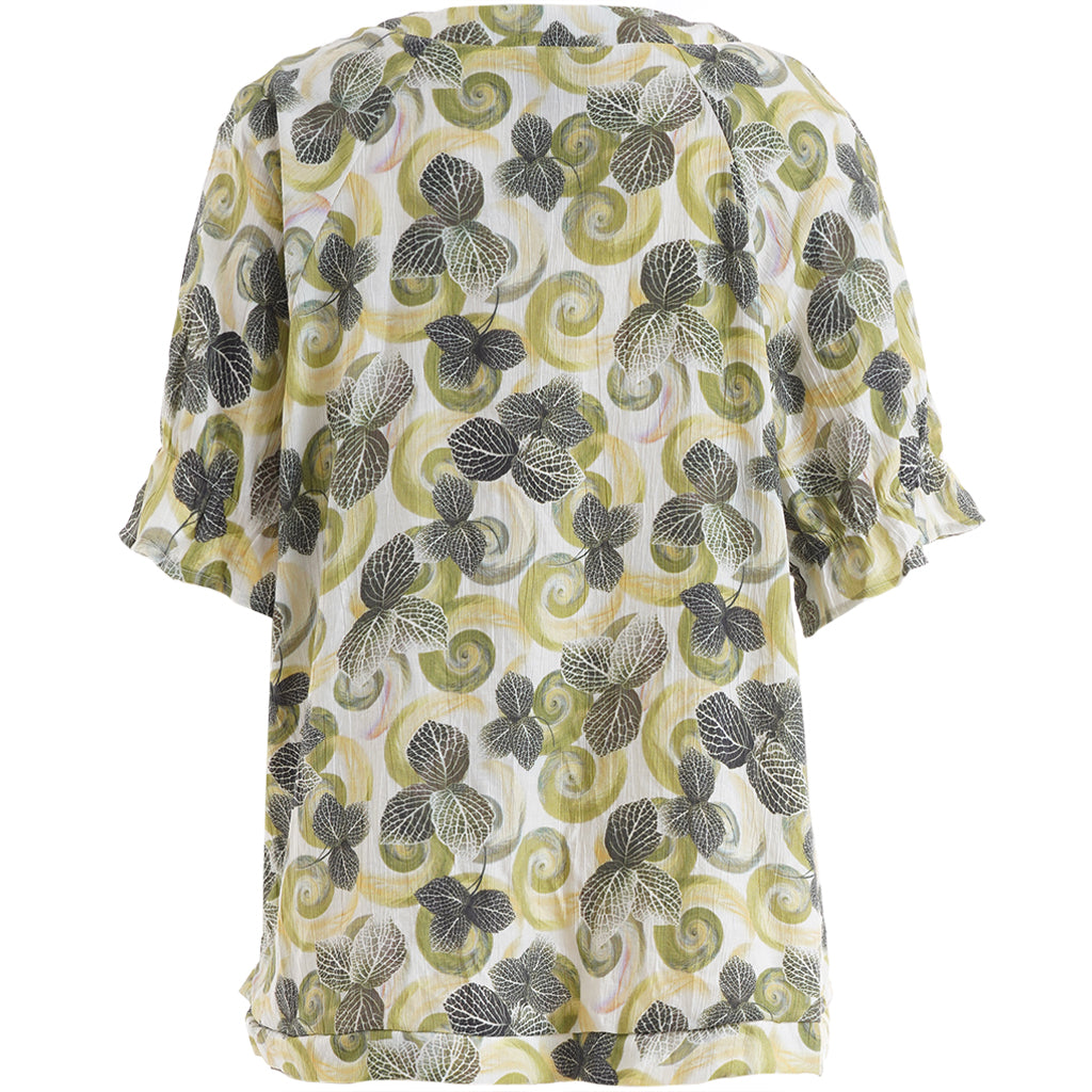 SDasie Blouse Green Offwhite Flower
