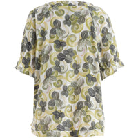 SDasie Blouse Green Offwhite Flower