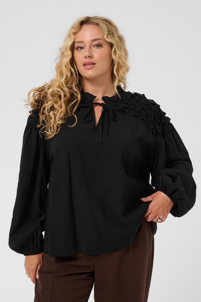 KCnicola Blouse - Black Deep