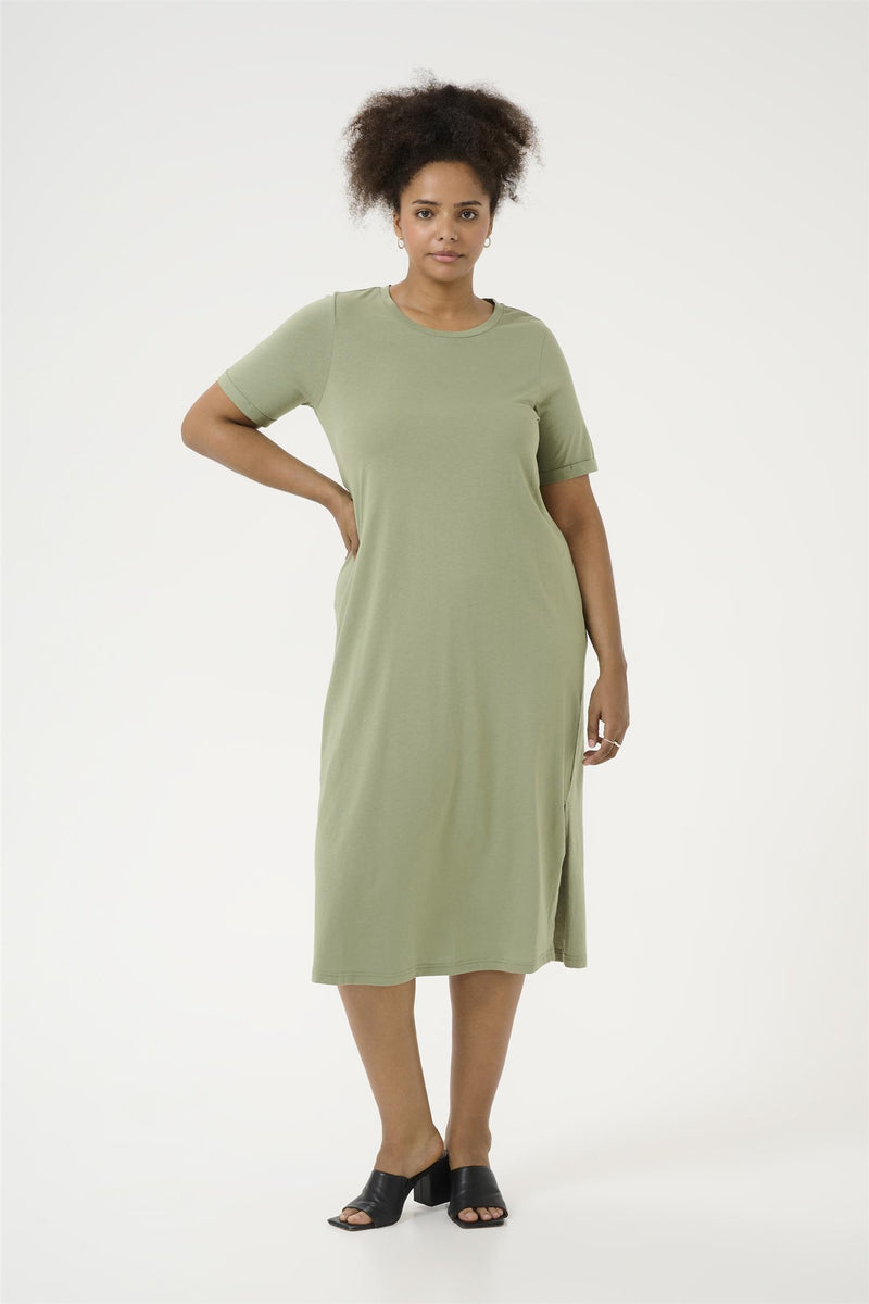 KCcaline Dress Oil Green