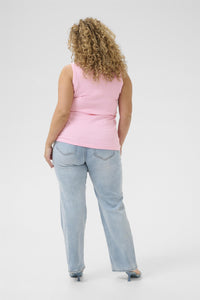 KCcarina Tank Top Rhinestone Prism Pink