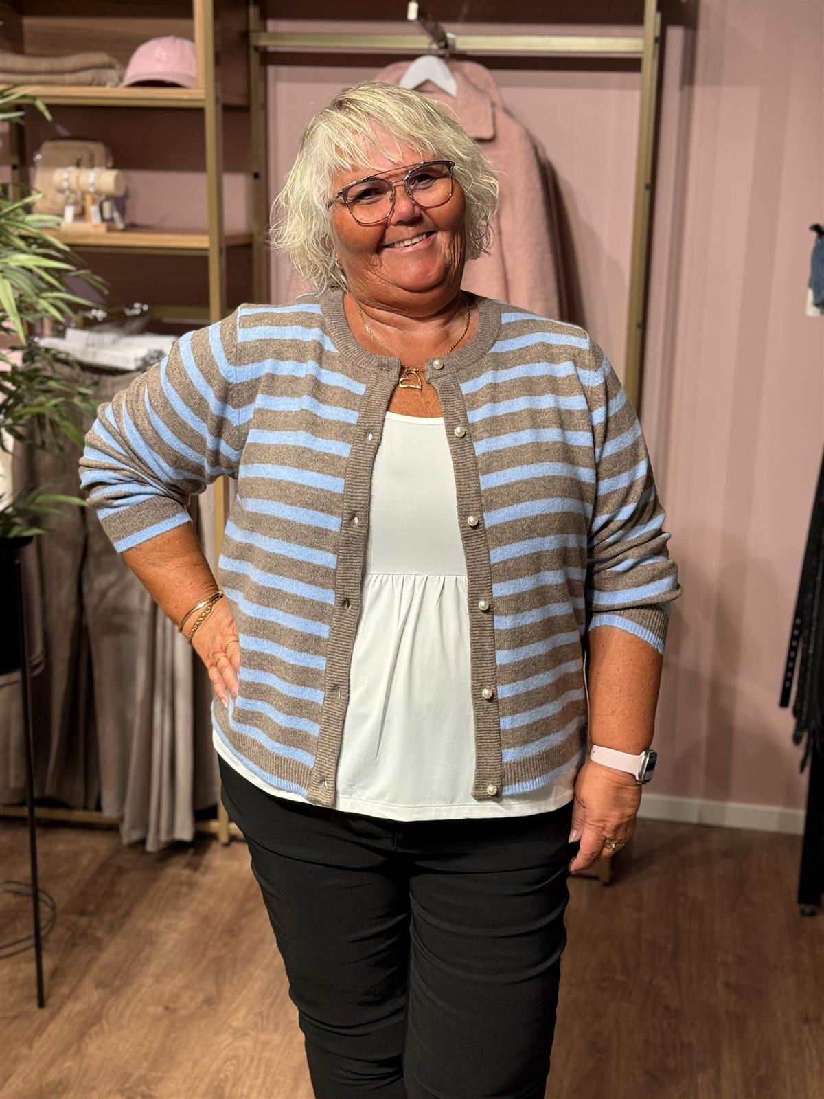 Cardigan KphCarla stripe LS - Kentucky