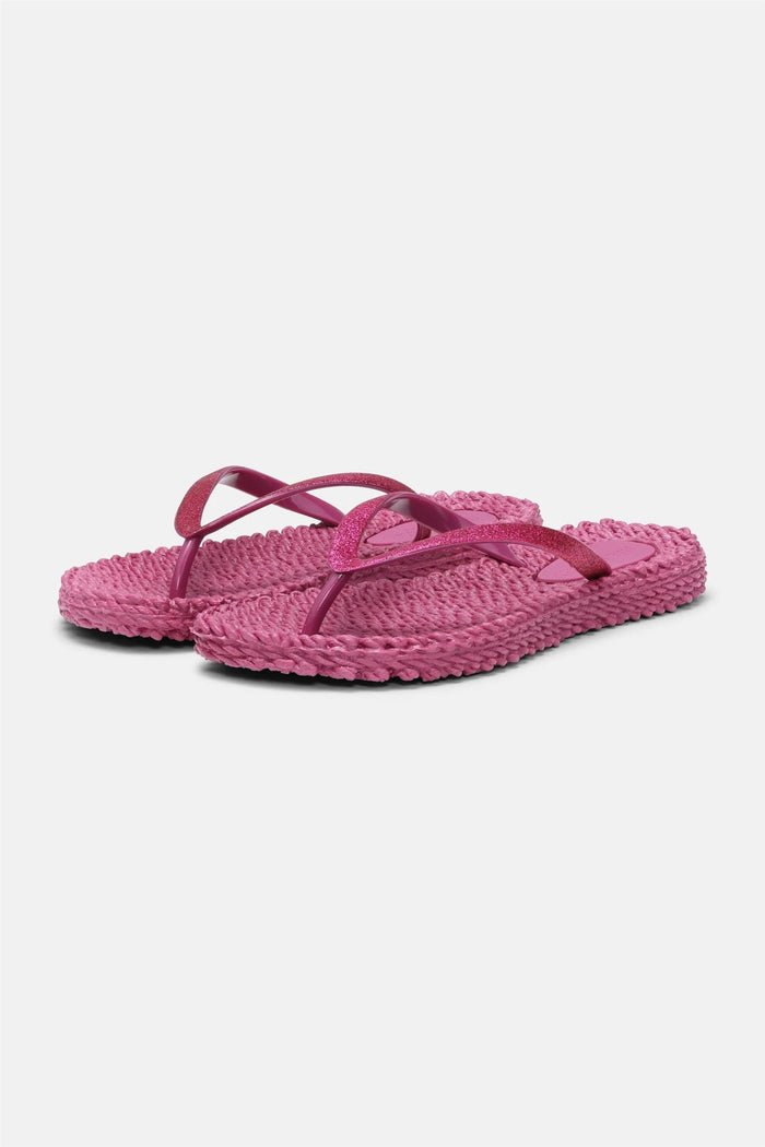 Cheerful Flip Flop w. Glitter Magenta Haze