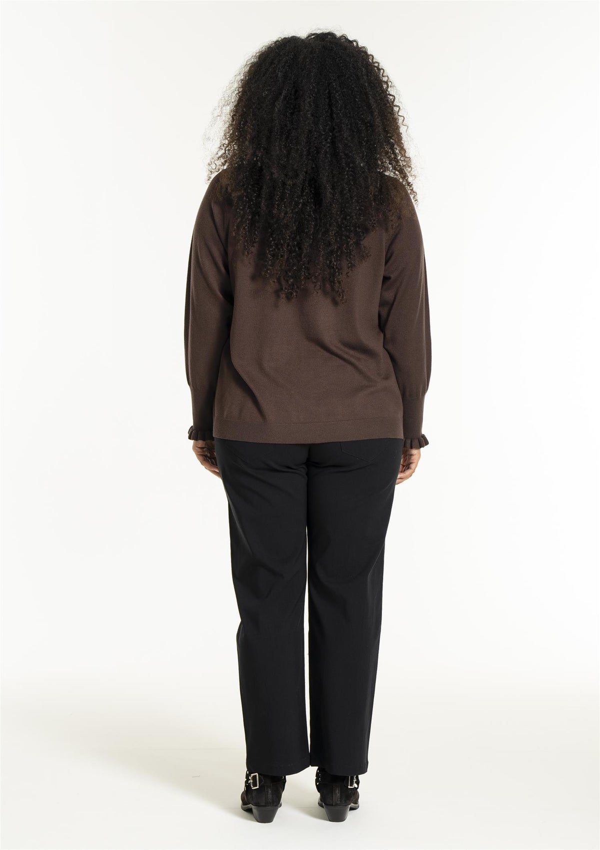 Snaila Knit Blouse Brown