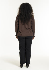 Snaila Knit Blouse Brown