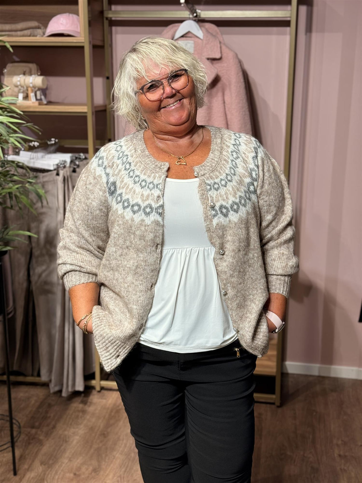 KCbettany Cardigan - Beige Melange