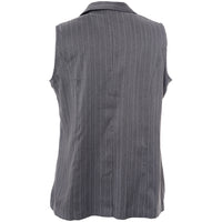 SNaia Vest Grey-White Pinstripe