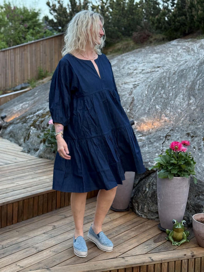 Kjole Amalie Denim Kort