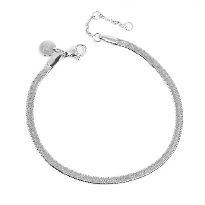 Armbånd, Steel snake chain, Sølv