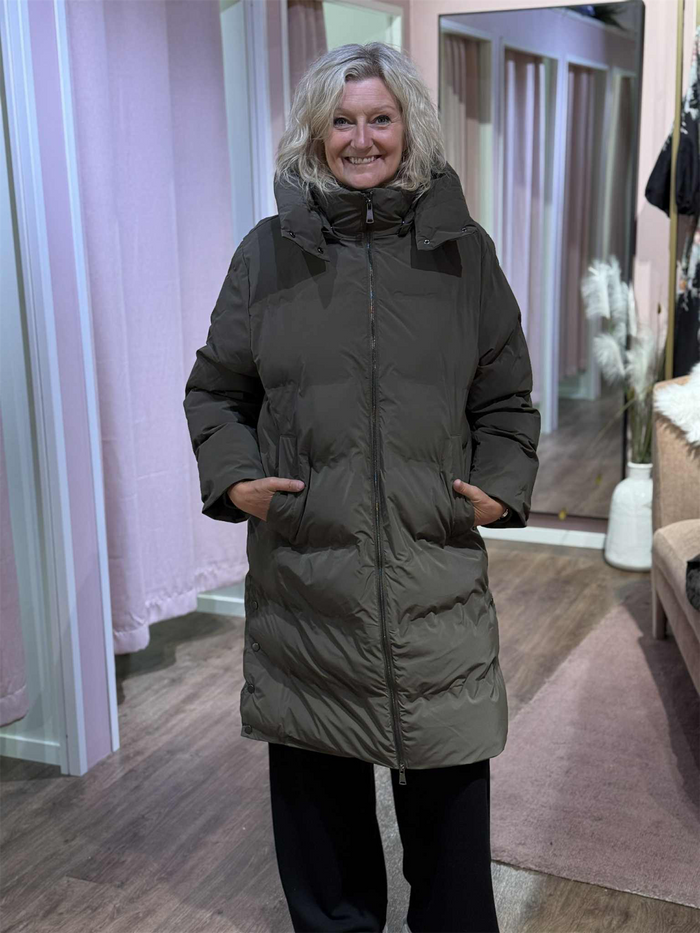 Boblejakke Lang Major Khaki
