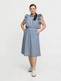 Selma Top Stone Blue