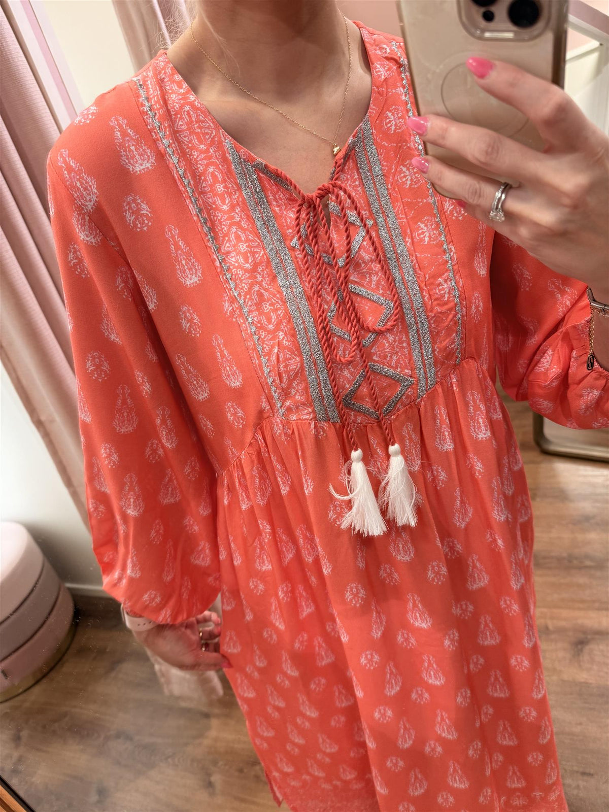 BRITNEY DRESS Coral