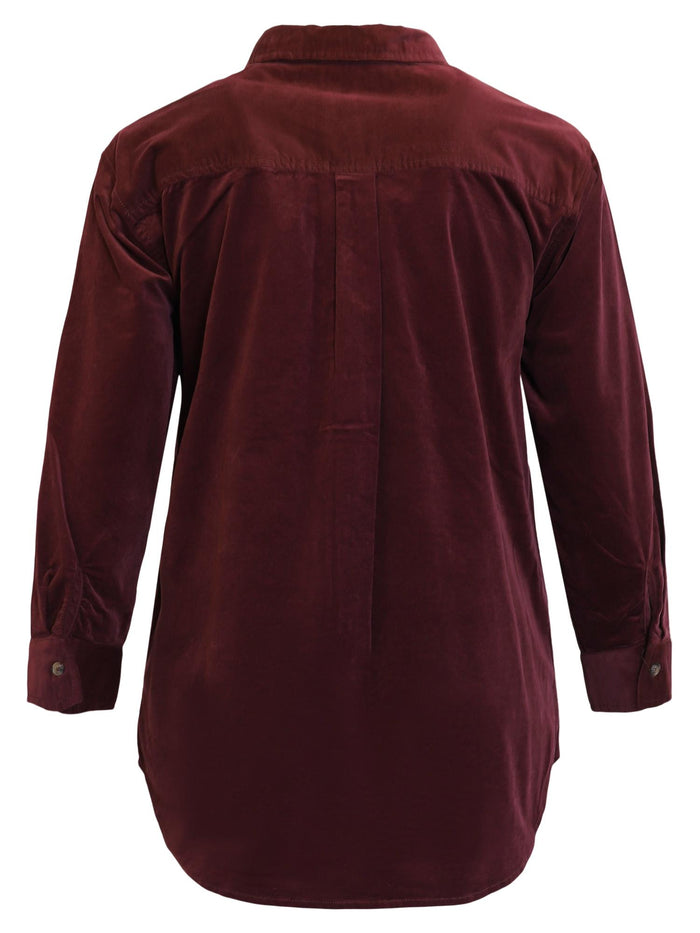 Shirt Jacket Cord Bordaux