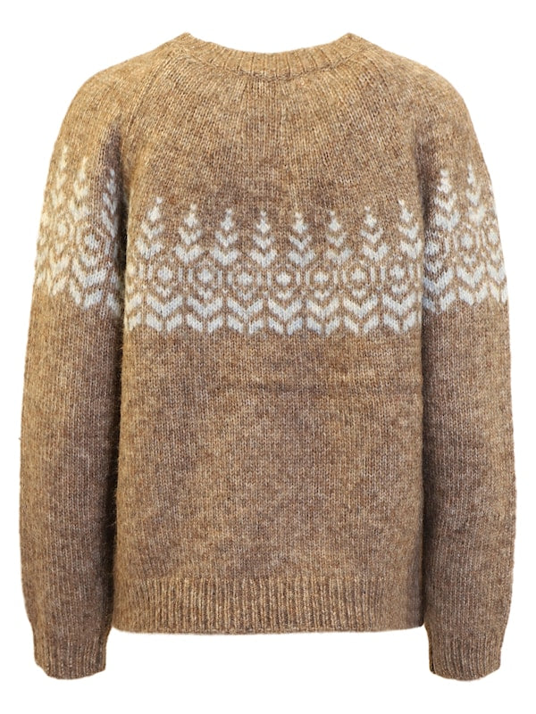 Genser Jaquard Brown Melange