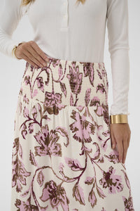 CRTiah skirt Pink Flower