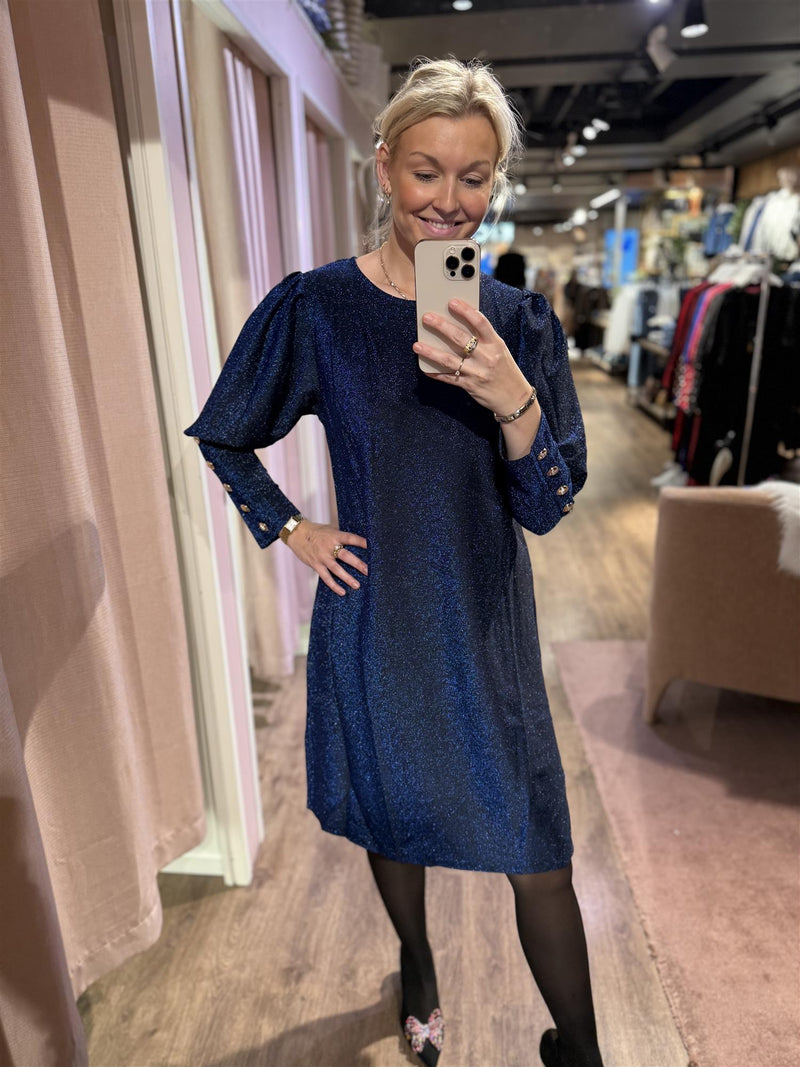 Kjole Tea Lux Navy (Glitter)