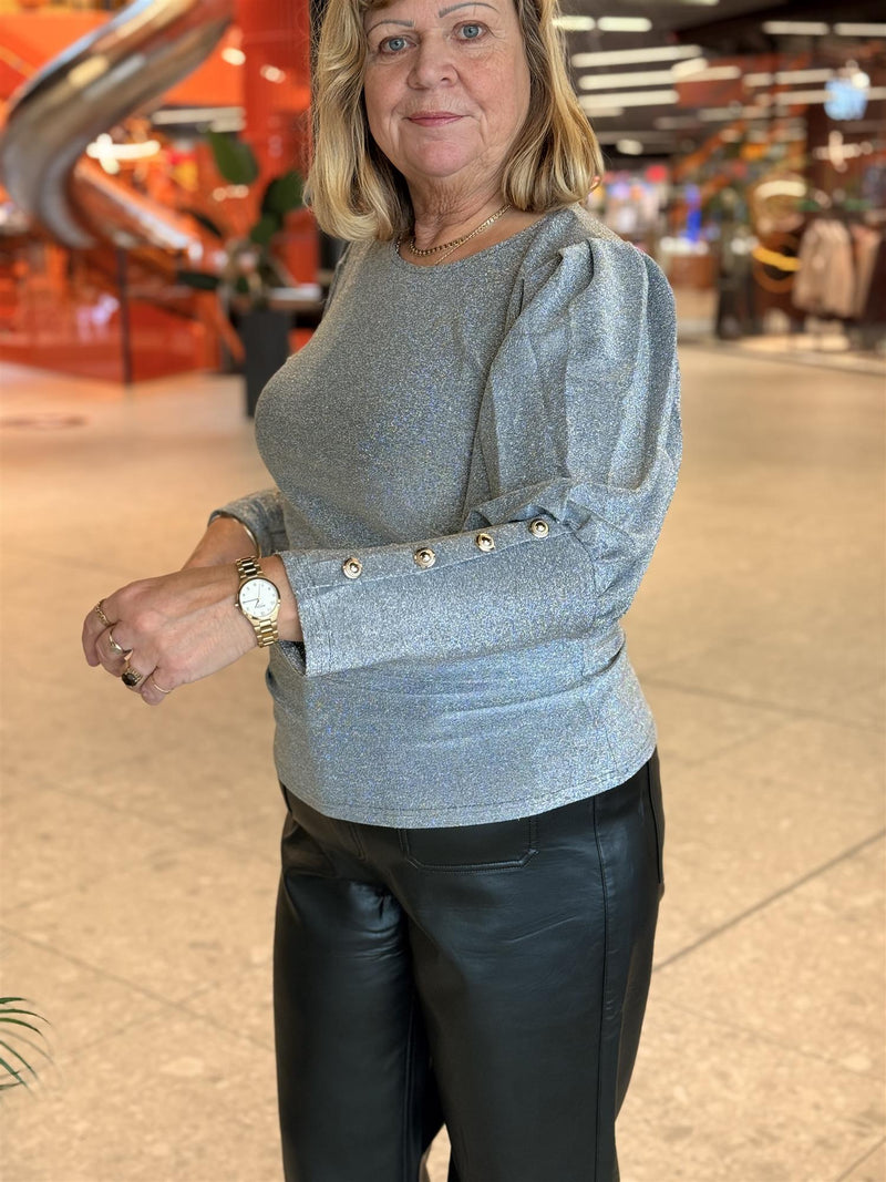 Bluse Tea Lurex Silver