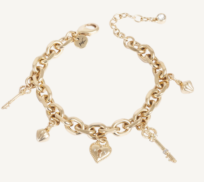 Armbånd med charms, Open My Heart G