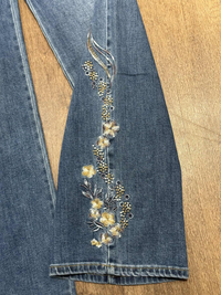 Denim Jeans Flower