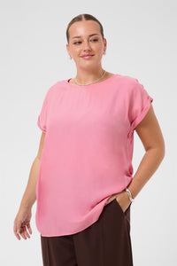KCmilia Wing SL Blouse - Wild Rose