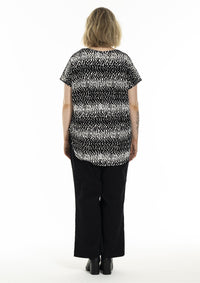 Gitte T-shirt Print Black & White