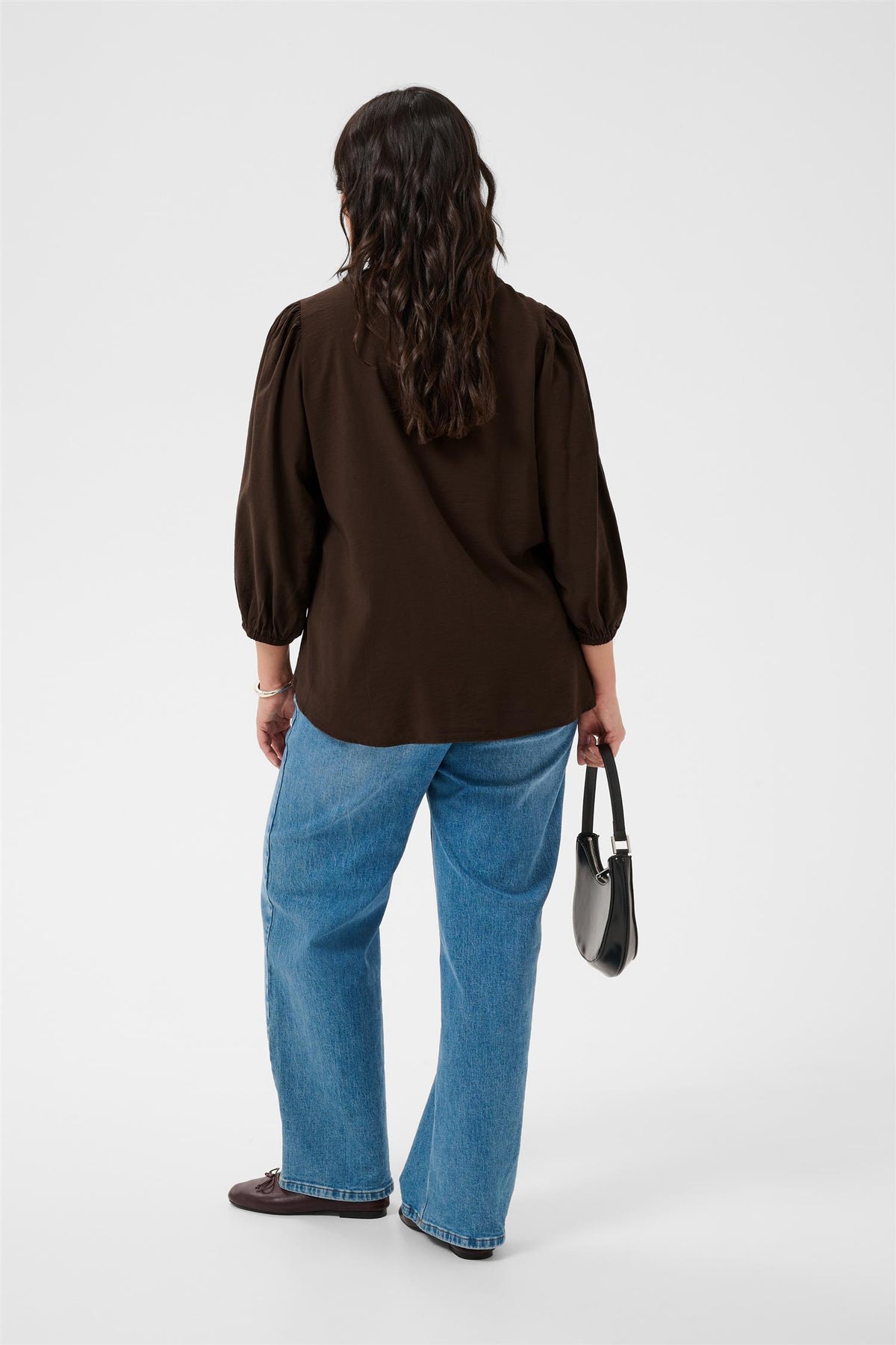KCalberte Blouse Coffee Bean