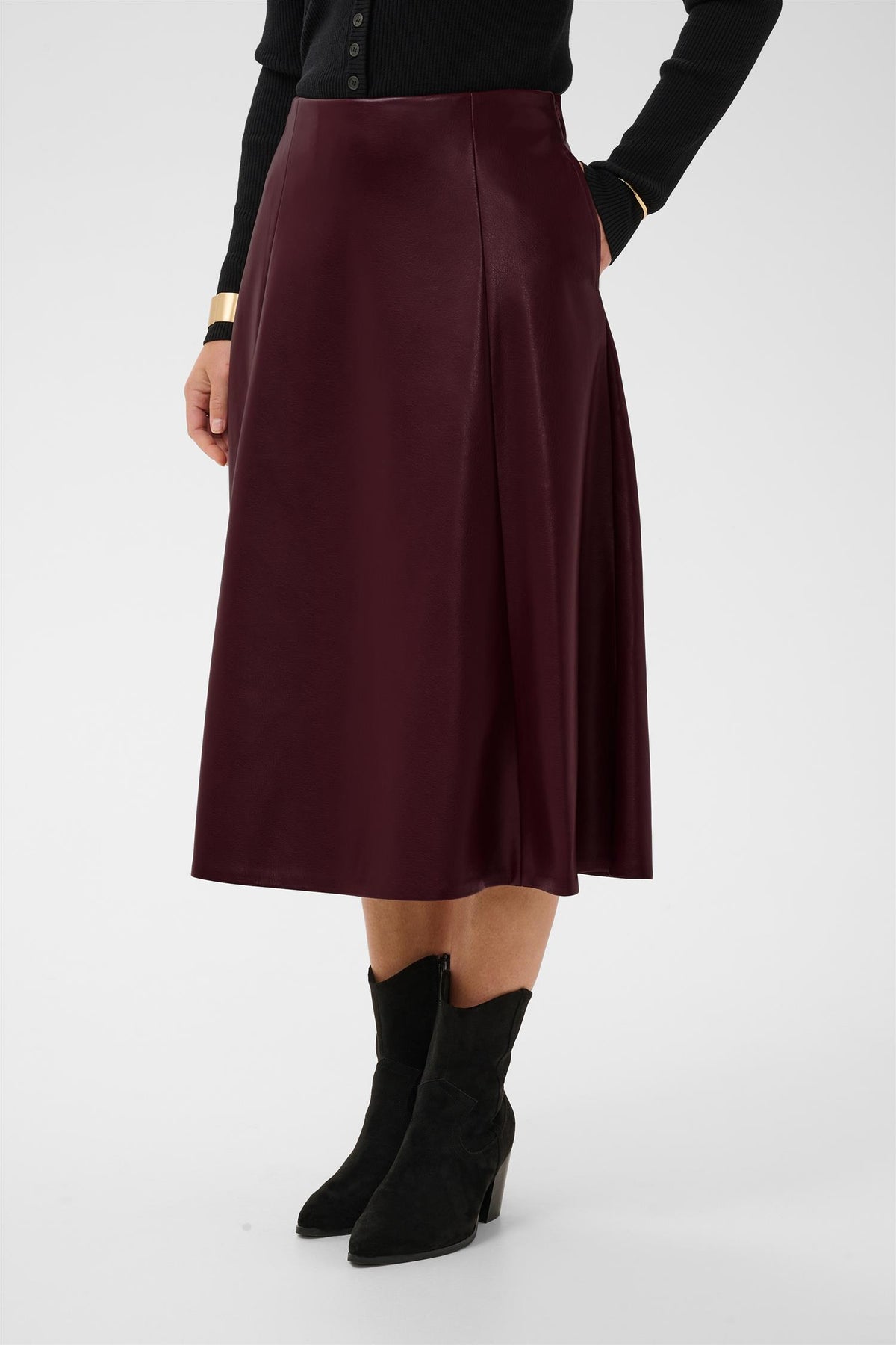CRPaloma Skirt Dark Cabernet