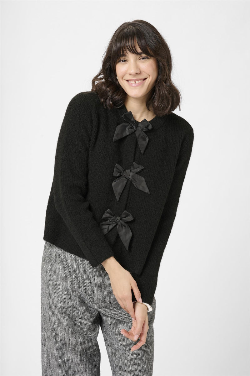 KAmay Knit Cardigan Black Deep