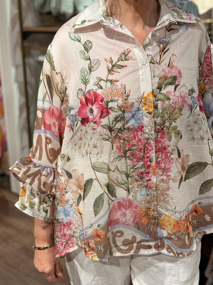 Bluse Rysjer Cream