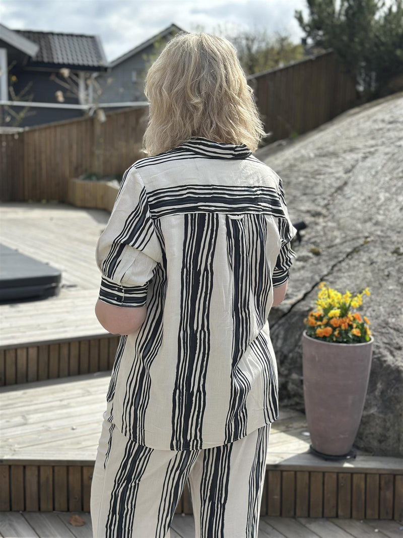 Skjorte Sort/Offwhite