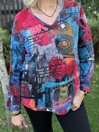 T-shirt Contemprary Retro Tapes