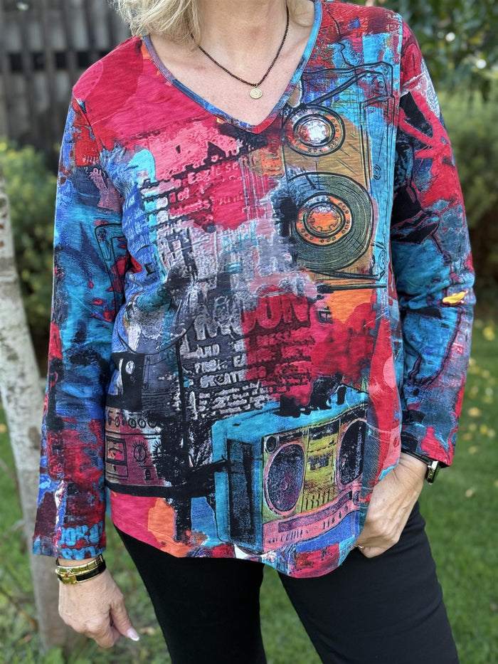 T-shirt Contemprary Retro Tapes