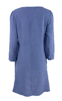 Kjole Flower Lin, Coastal Blue