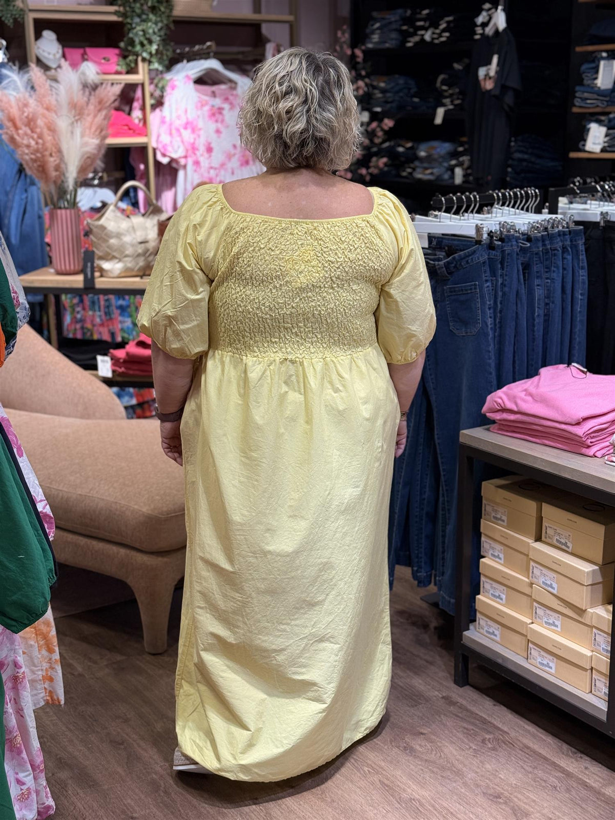 Kjole Alba Lang, Yellow