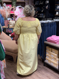 Kjole Alba Lang, Yellow