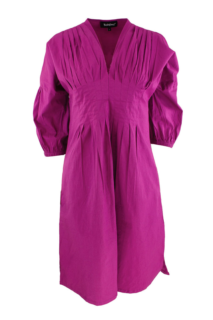 Kjole Folder Bomull, Pink