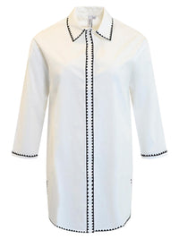 Bluse Broderie Sort