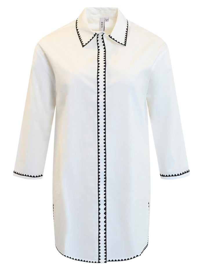 Bluse Broderie Sort