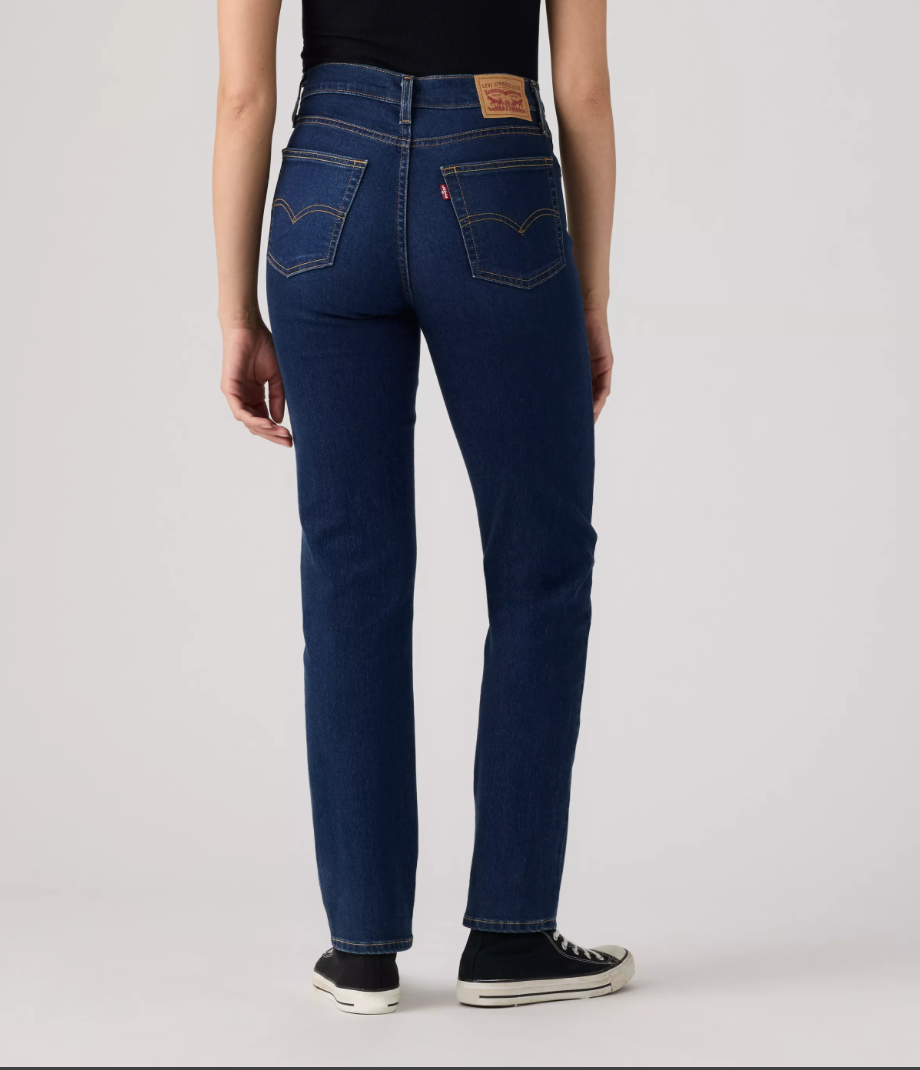Levis 724 High Rise Straight Chelsea Carbon