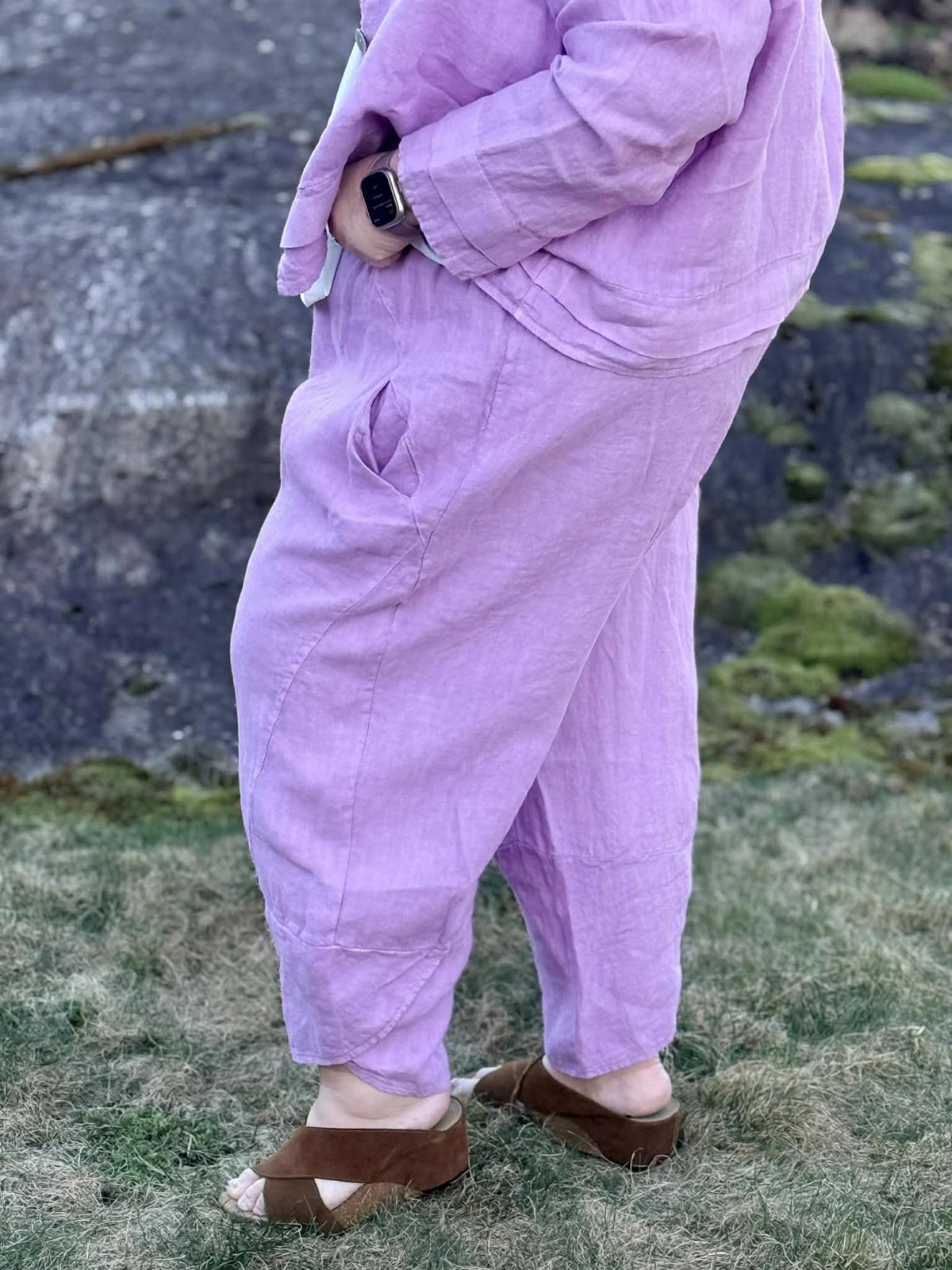 Baggy Linbukse Rose