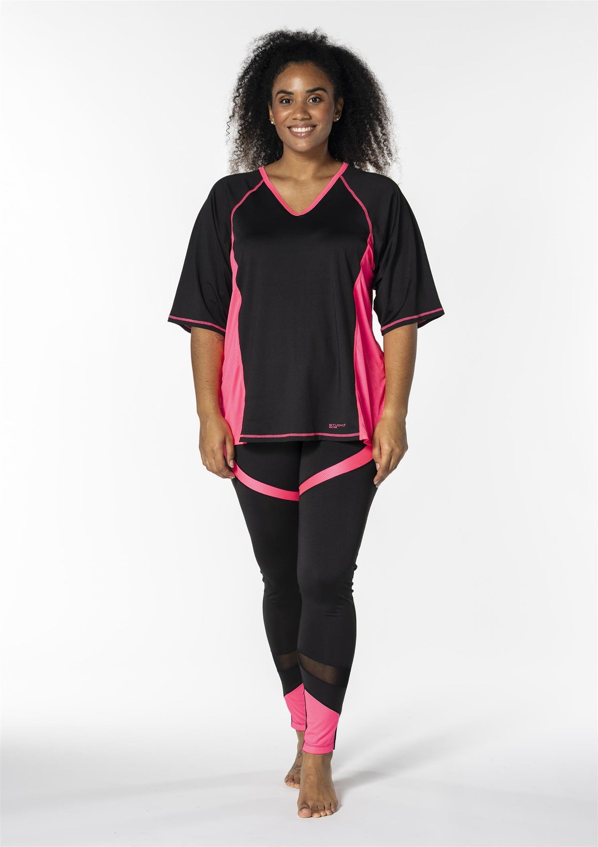 SFitness T-shirt Black/Pink