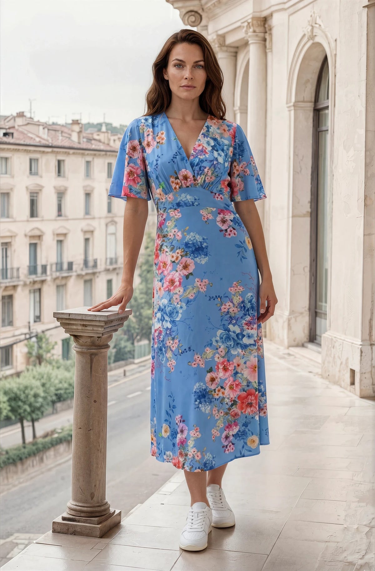 PERNILLE ROSE LONG DRESS Soft Blue