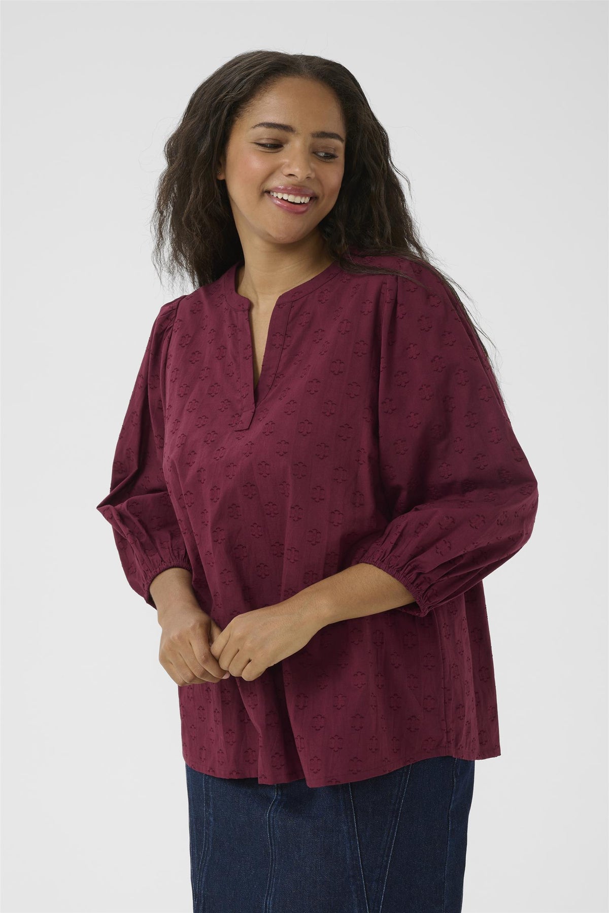 KCloulou Blouse 3/4 SL Windsor Wine