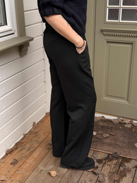 Bukse Straight Lange ben, Sort