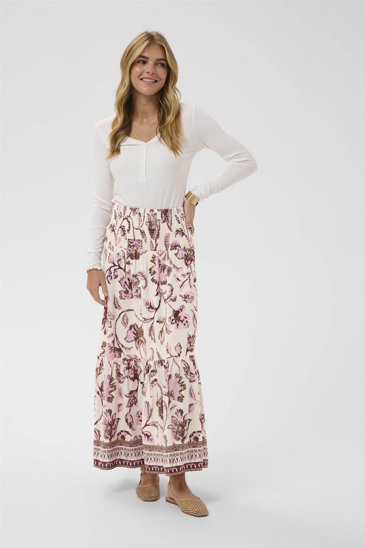 CRTiah skirt Pink Flower