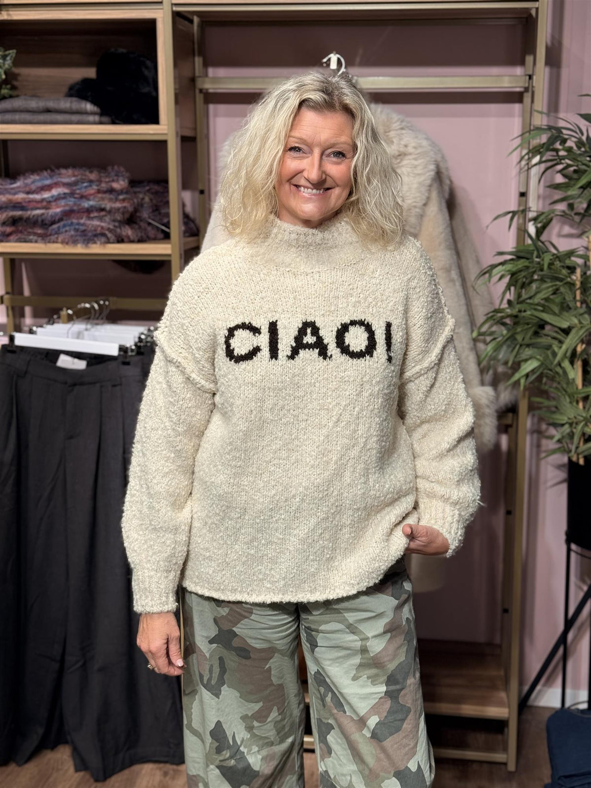 Genser Ciao Knit Turtle Offwhite