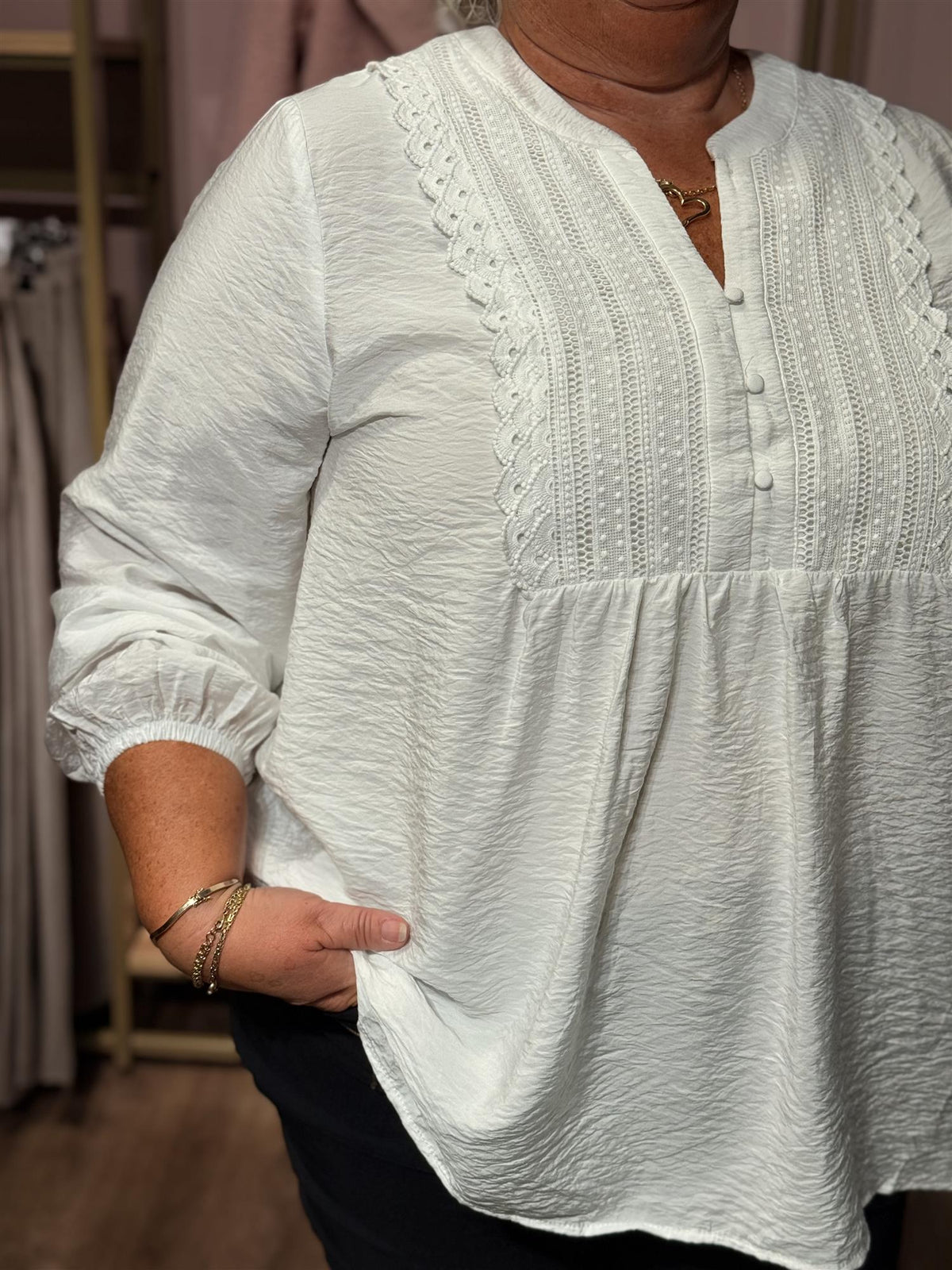 KCgaline Blouse - Chalk